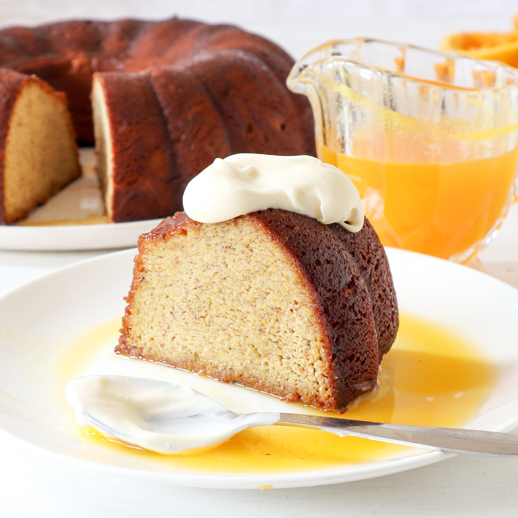 Orangen-Mandel-Sirupkuchen aus dem Mixer (SCD & GAPS)